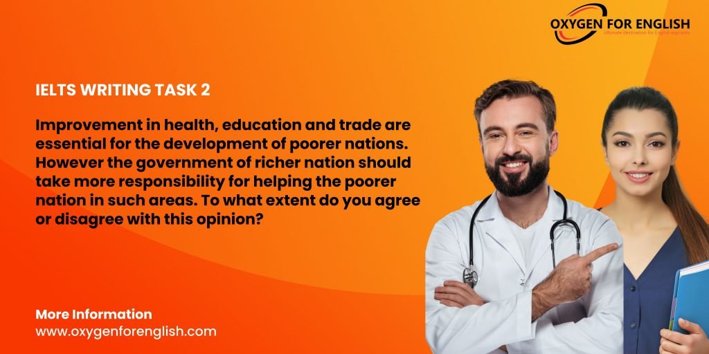 Improvement in health, education and trade are essential..IELTS Writing Task 2